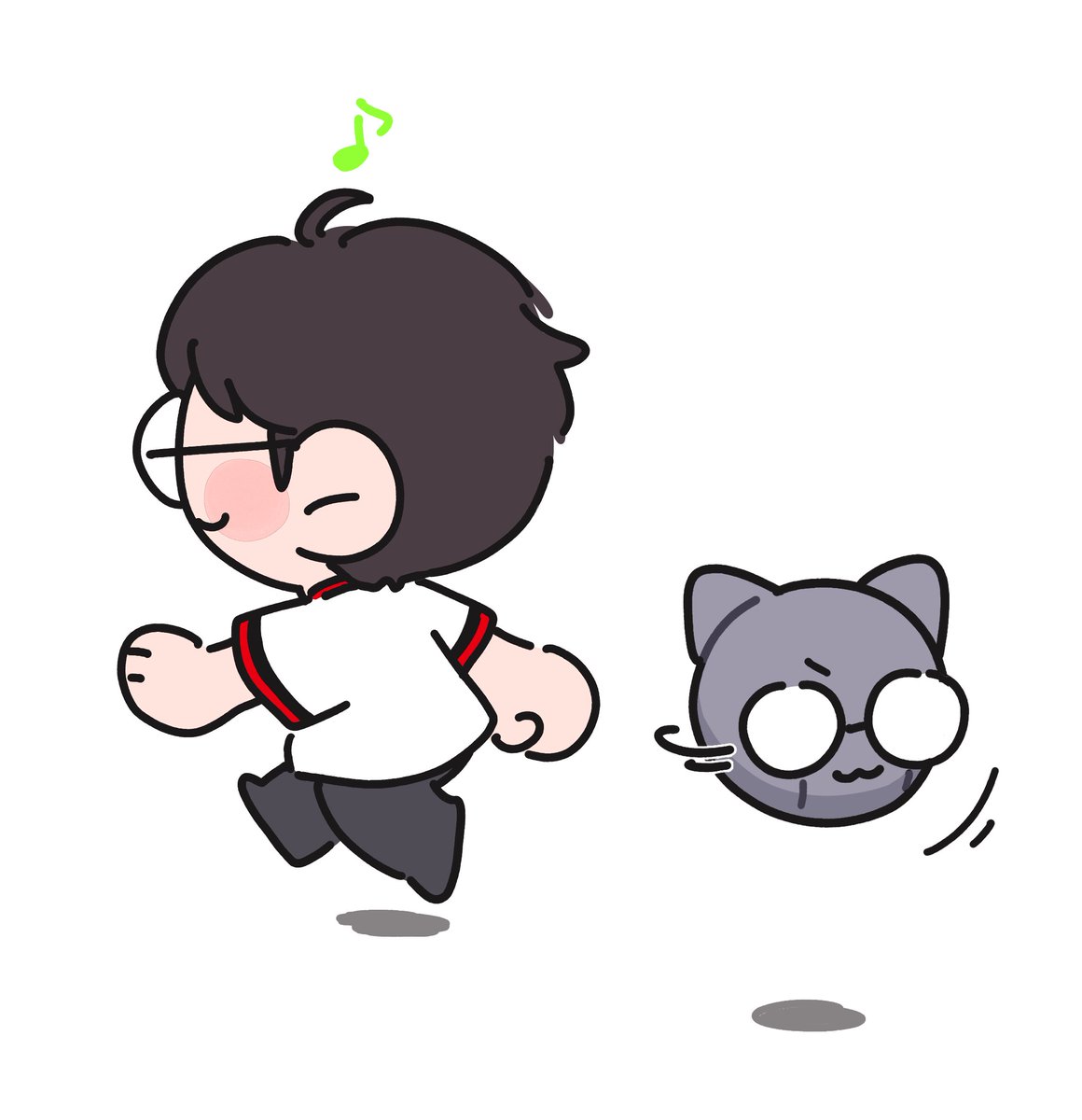 eoribari's tweet image. 도망을 즐기는듯한 어떤고양이