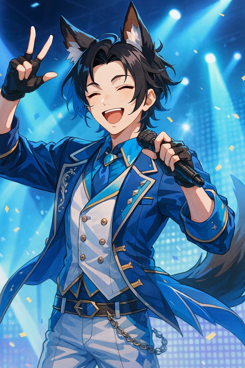 V_OOKAMI's tweet image. #おはようVtuber #新人Vtuber準備中
おはようございます🌤
さぁ、皆‼月曜日が始まったよ‼
皆で一緒に盛り上がっていきましょう🐺‼
・・・アイドルってこんな感じでいいんでしょうか?
