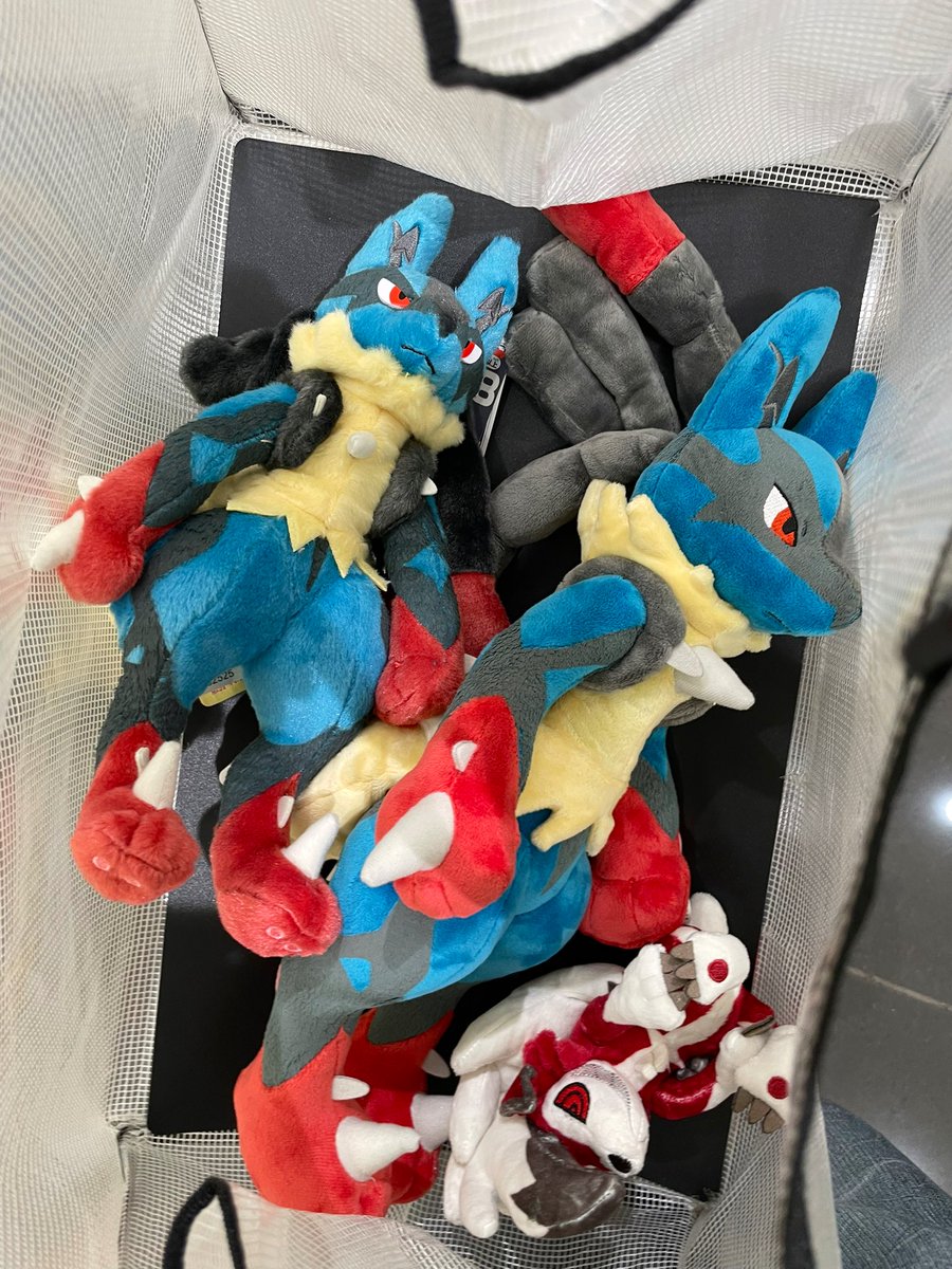 chevron_shark's tweet image. 帰りに日本橋のポケセンに寄ってメガルカリオ達をゲットしてきた✨