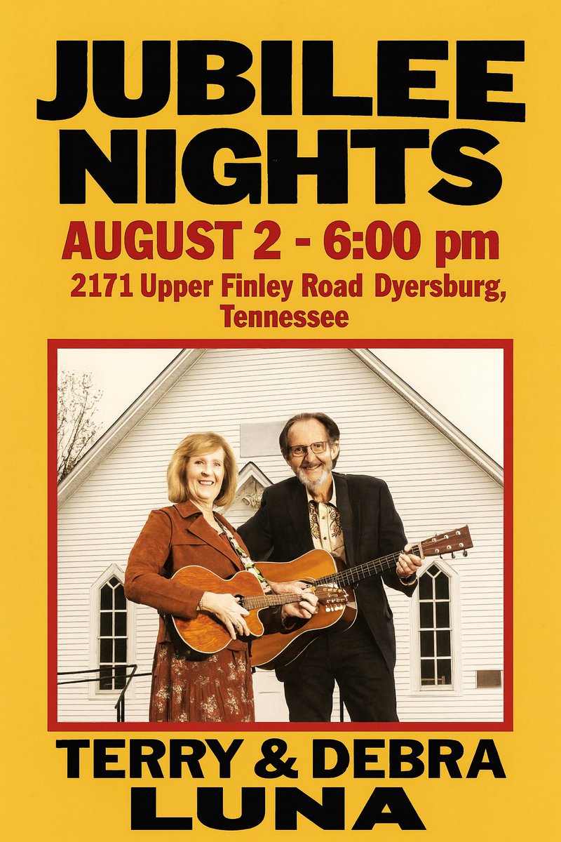 TerryDebraLuna's tweet photo. Come join us for Jubilee Nights. 
Independent Free Holiness Church, Dyersburg, Tennessee. https://t.co/AXOf1l1aDZ