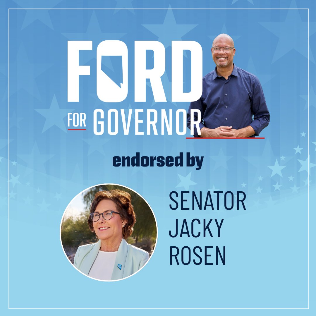 AaronDFordNV's tweet image. My friend @RosenforNevada is fiercely and relentlessly committed to building a better Nevada. I'm honored to have her on our team as we fight for real, lasting change.