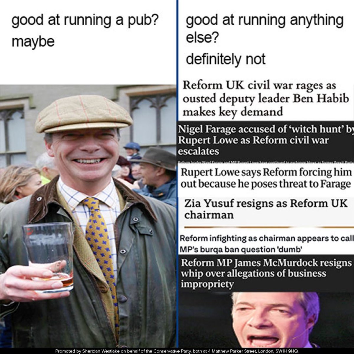 ToryVote_'s tweet image. If you can't run a Party of 4, how well would you run a major economy?
Spoiler alert: not well.