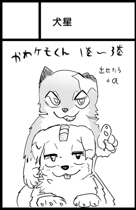 けもケット16  スペースいただきました✌️

かわケモくん全3巻持ってきます
あと出せたらなんか出します 