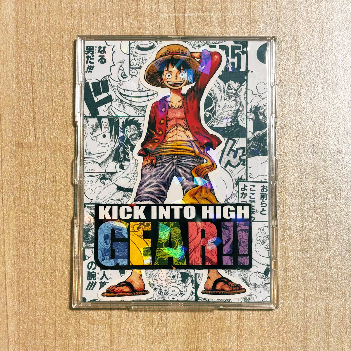 sk_one_piece's tweet image. シールの余った部分でコミパラ風に…✂️

リーダーカードの裏面これにしようかな！