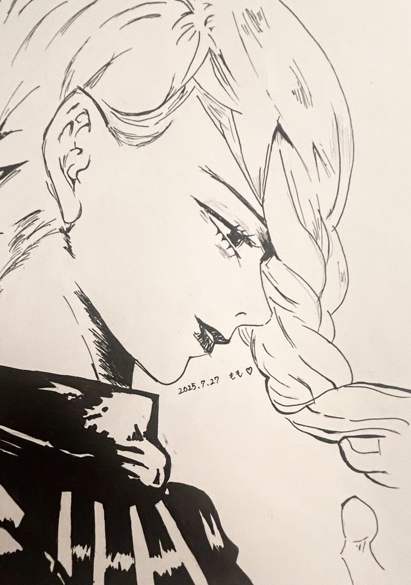 sf6_momo's tweet image. 横顔描くの難しすぎる