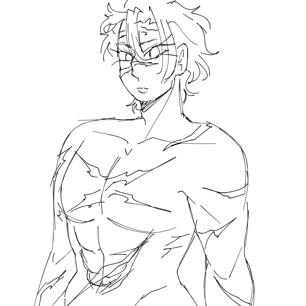 Luv3t3's tweet image. Sanemi accidentally looked fem lmao