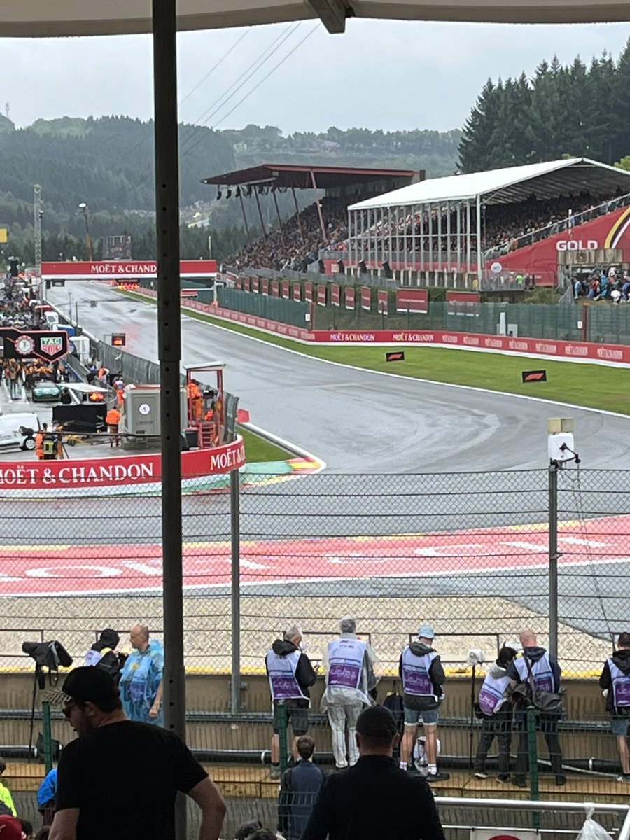 Pathetic!
Understand the danger but surely you convoy around behind safety car to clear the water. It’s not even raining now!! Or get the Liberty billionaires to invest in a fleet of <a href="/NASCAR/">NASCAR</a> driers and take them to every Grand Prix.