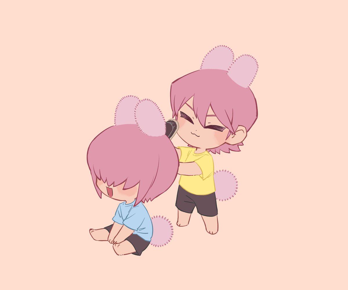 兄貴にやってもらうの久しぶり🐰