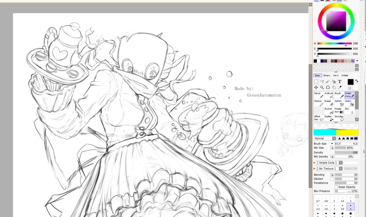 Green_Automaton's tweet image. line cleaning #oc #rkgk
