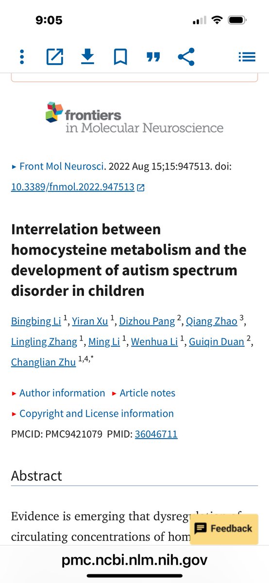 AwarenessB12's tweet image. Homocysteine and “Autism”
Don’t wait for damage done. High homocysteine is toxic to nerves, vessels, pregnancies, neurodevelopment.
Reminder: Folic acid is not the same as whole food folate, and folic acid is not a good usable folate for all people.
pmc.ncbi.nlm.nih.gov/articles/PMC94…