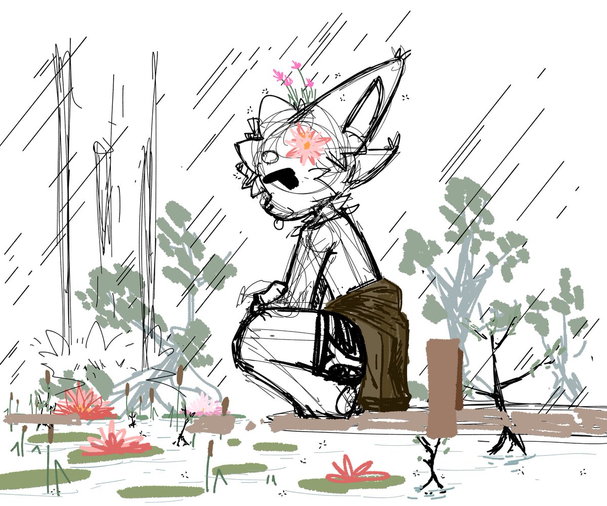 ChiBat_'s tweet image. erm dumbass forgot their umbrella