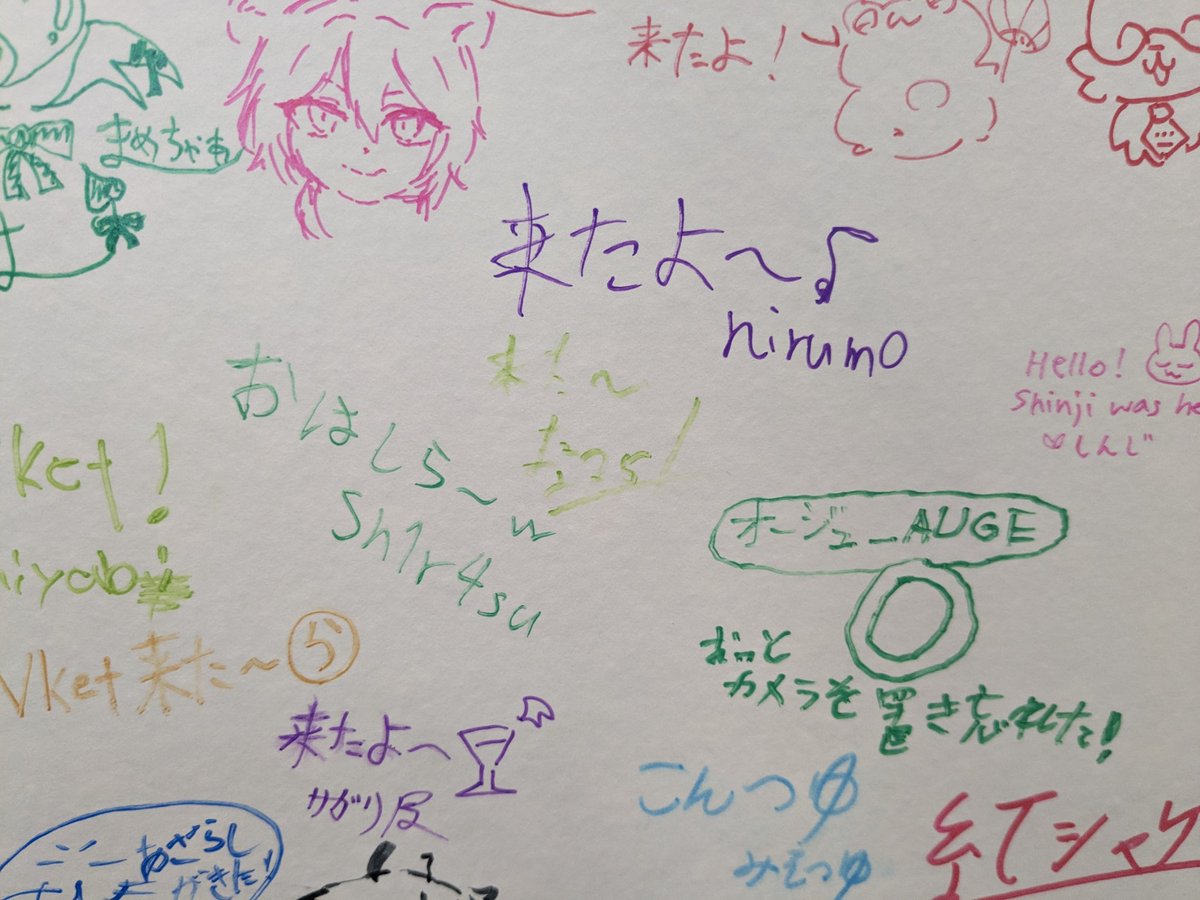 tanasann25's tweet image. 一応Vketの写真
めっちゃ熱かったし人多かったね〜
てか名前書いたけどペンカスカスやったw