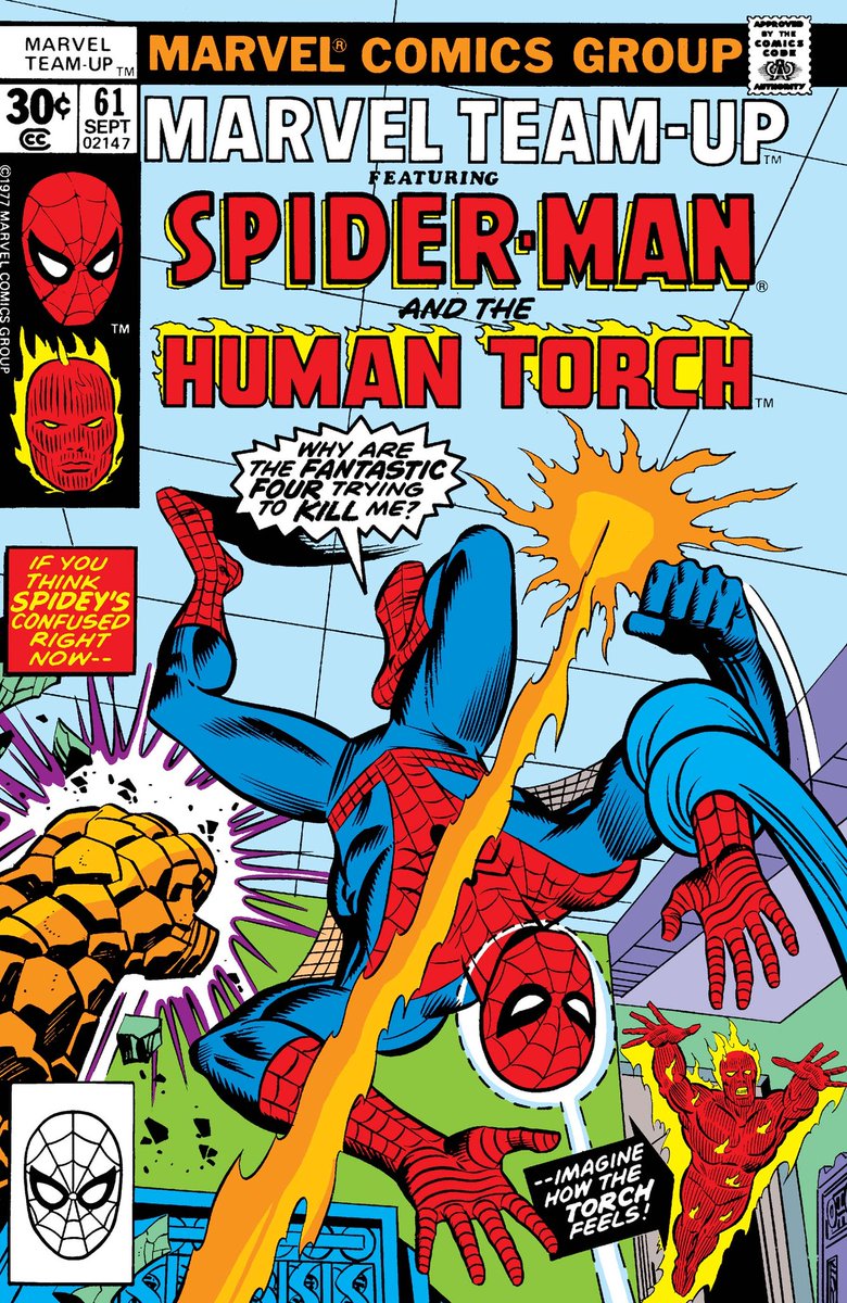 SKINSWukong's tweet photo. #MarvelTeamUp #Spiderman #HumanTorch #Marvel #Comics #MarvelComics https://t.co/VTZ0eOuRjR
