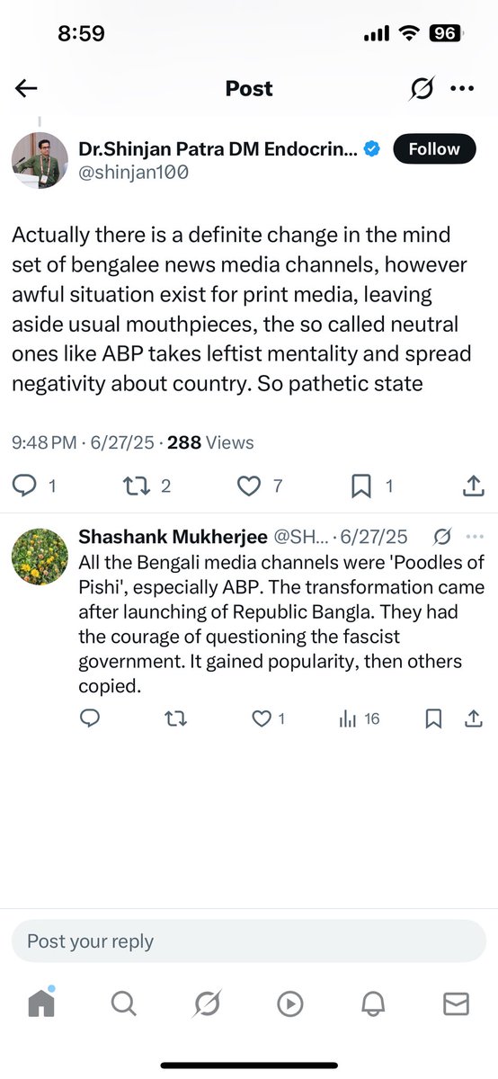 uniqueankur's tweet photo. @shinjan100 @pgjain22 @AITCofficial @SaketGokhale @sagarikaghose @derekobrienmp Dr. Shinjan Patra seems to be happy with the marginalization of minorities by the Hindutva fascist forces. It is obvious from his posts. https://t.co/ciOovakStd