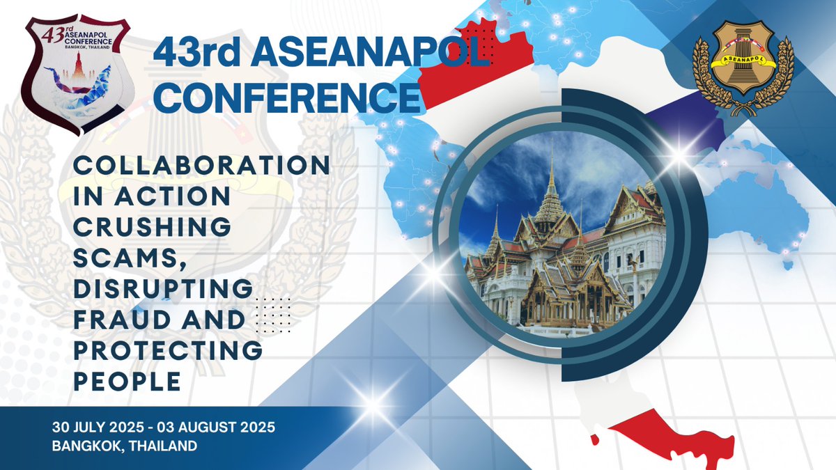 3 days to go

#ASEANAPOL
x.com/ASEANAPOL1981
instagram.com/aseanapol/
facebook.com/ASEANAPOL/
linkedin.com/in/aseanapol-s…
aseanapol.org

"Together We Keep This Region Safe"