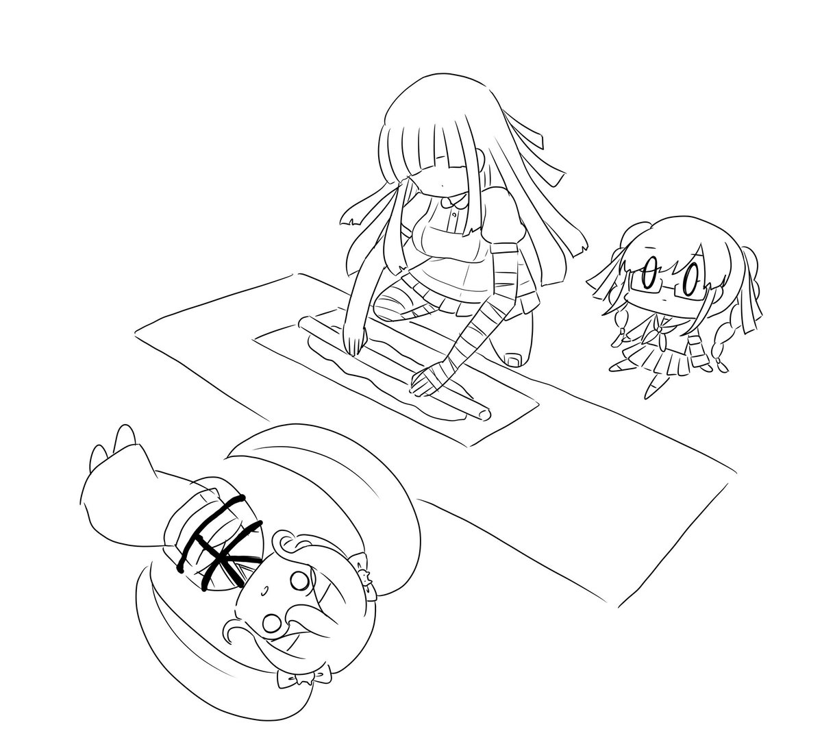 つみひよ　蕎麦打ちAVパロ　らくがき