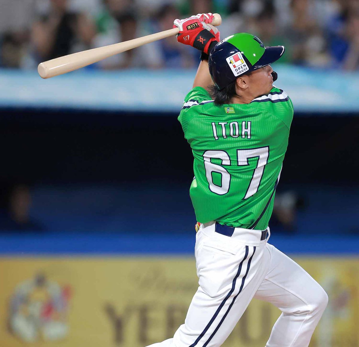 swallowspr's tweet image. ／
＃JERAセ・リーグ 速報⚾️
＼
7月27日(日)の ＃月間JERAセ・リーグAWARD ノミネート選手は、4回裏ニ死一塁から勝ち越しのタイムリースリーベース #伊藤琉偉 選手です。

詳細はこちら cl-award.jp
JERA協賛特設ページ jera.co.jp/action/cleague/

#JERA #swallows #捲土重来