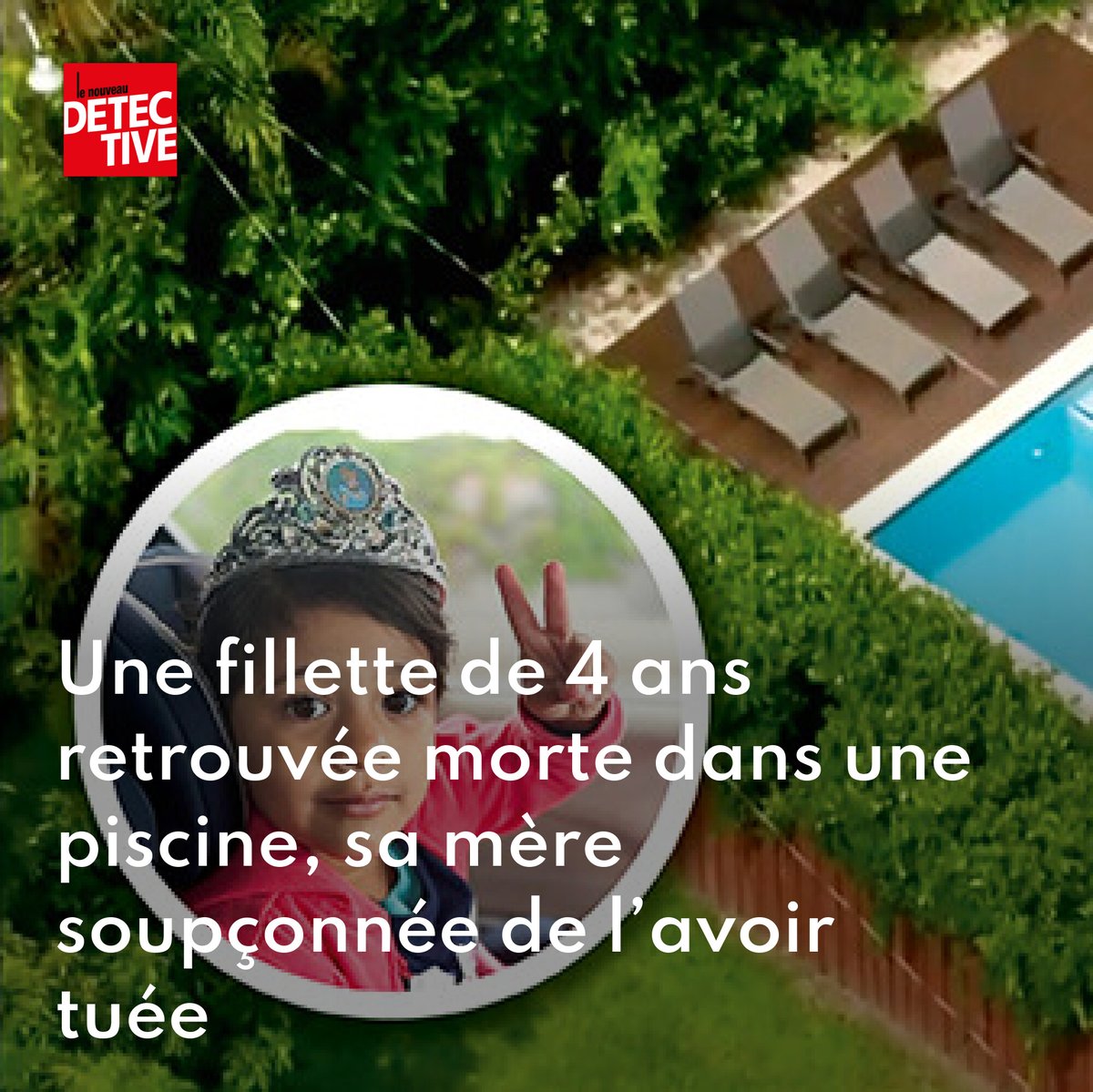 MagDetective's tweet image. Californie : une fillette de 4 ans retrouvée morte dans une piscine, sa mère soupçonnée de l’avoir tuée
➡️ go.lenouveaudetective.com/qv