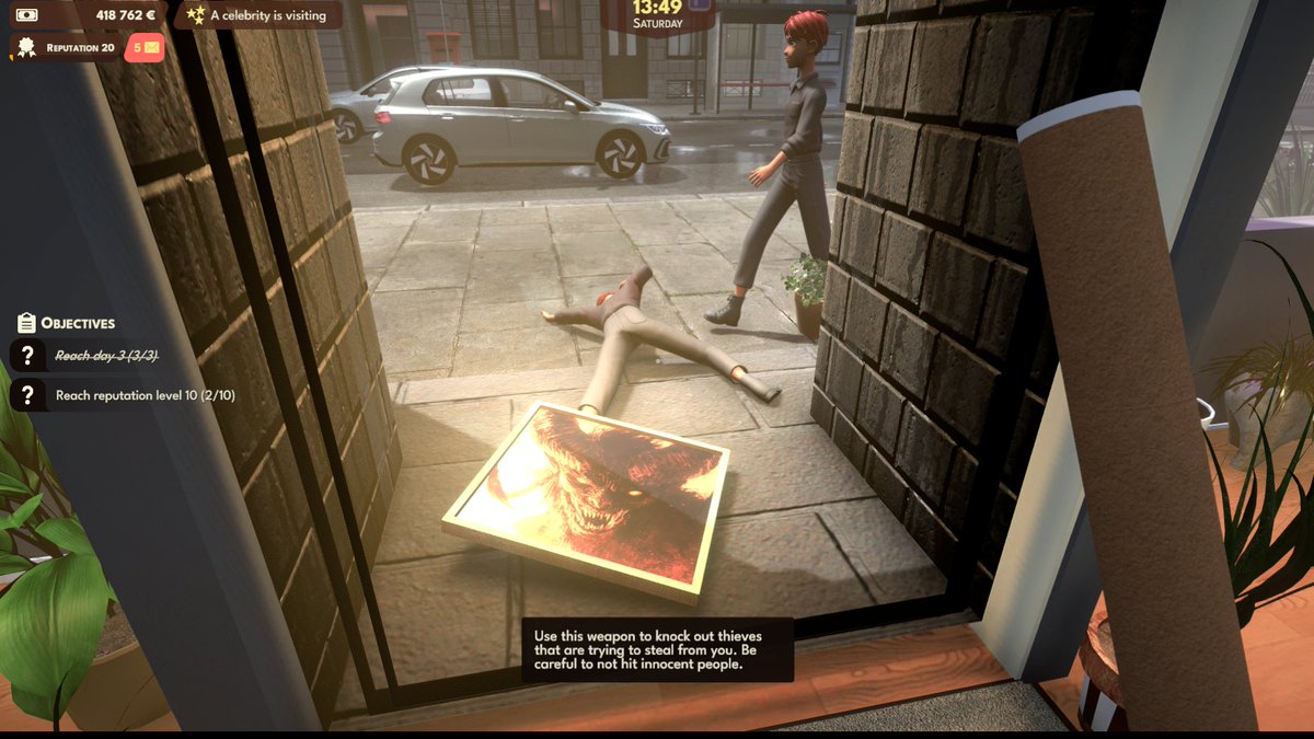 ArtShopGame's tweet photo. New update is now available, finally you can see thieves entering and trying to steal your precious art. If you catch them, knock them out and save your art!

https://t.co/6PCIUTGVR9

#game #steam #update #art #shop #simulator https://t.co/HCC5qgJb45