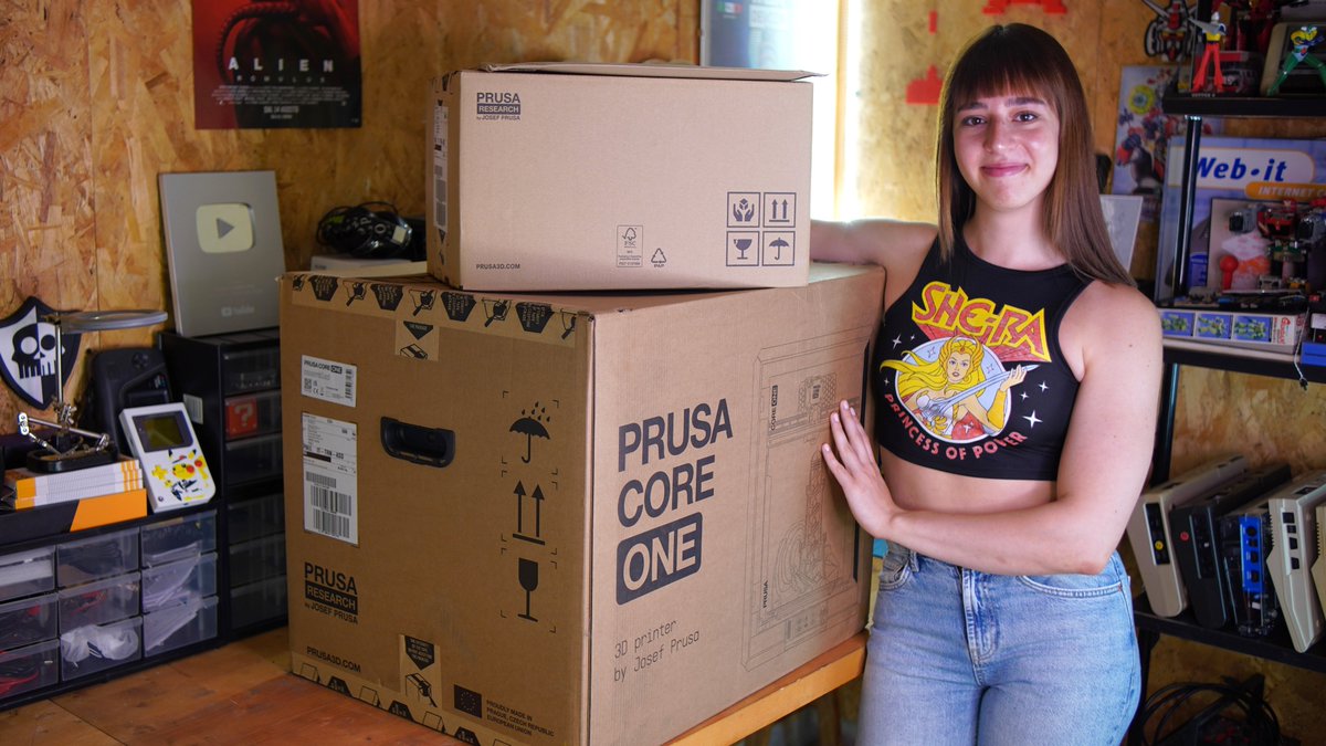 EleonoraSayaka's tweet image. In my last video 👉youtu.be/_vCeNKQ0g2g
I finally tried the Prusa Core One! I’ve been wanting to test it for a long time. Gotta say, it did an awesome job printing the HDMI connector support. Which Prusa printer do you have?🛠️