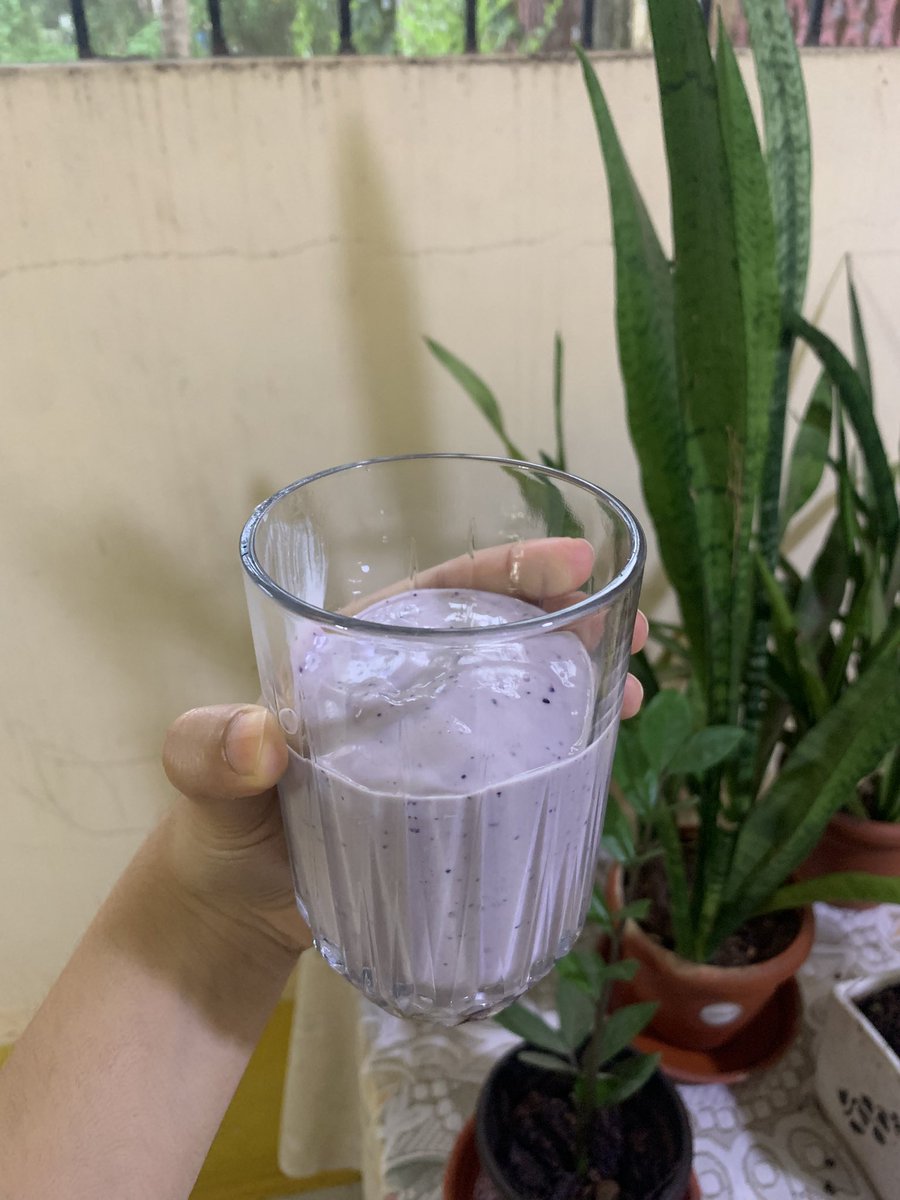 MANSAFAB's tweet image. Banana blueberry protein smoothie.

~200 cals
~24g protein

(Not a joke)