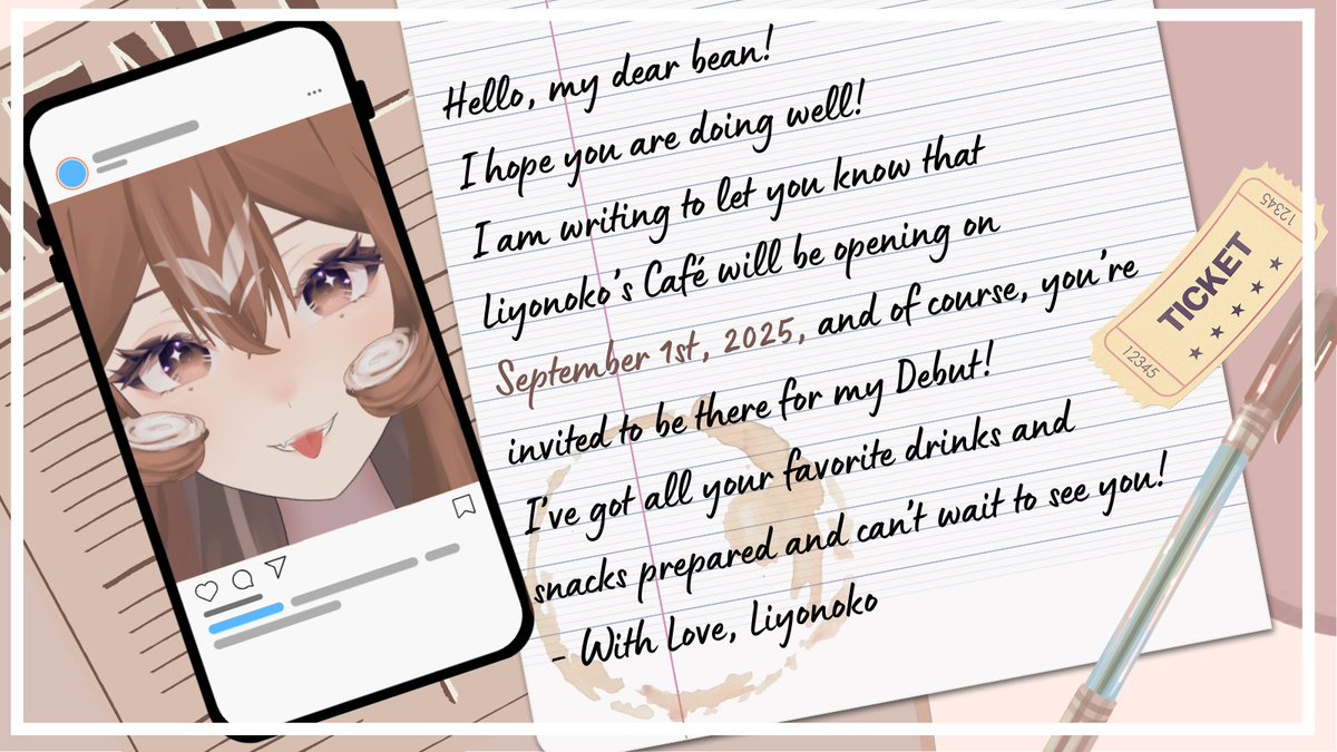 liyonoko's tweet image. 💌YOU GOT A LETTER💌

SAVE THE DATE:
September 1st 2025
