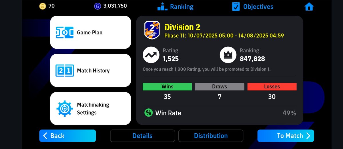 Doctorkim002's tweet image. 😭😂pes really hates me in division but I made it finally 💀onto the next😂