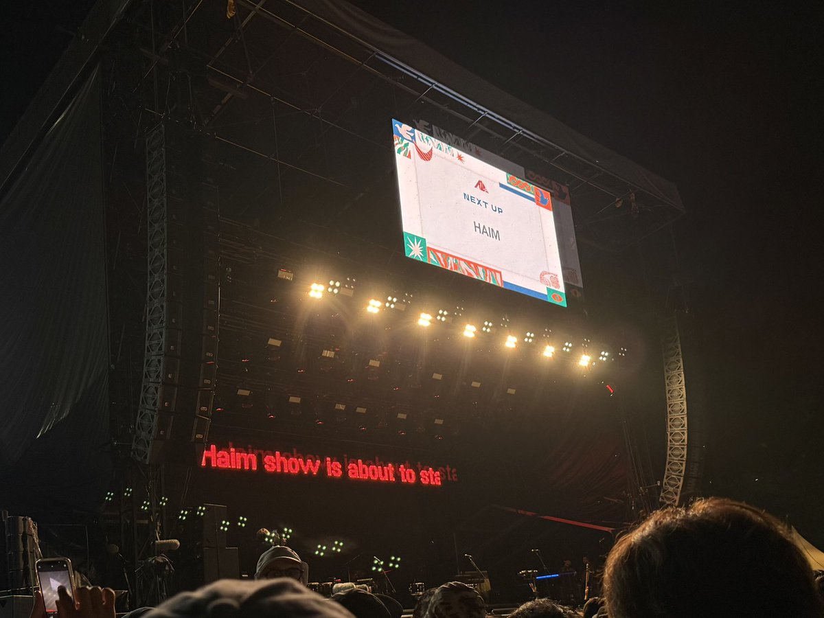 本日のメイン…HAIM❤️ #FUJIROCK2025