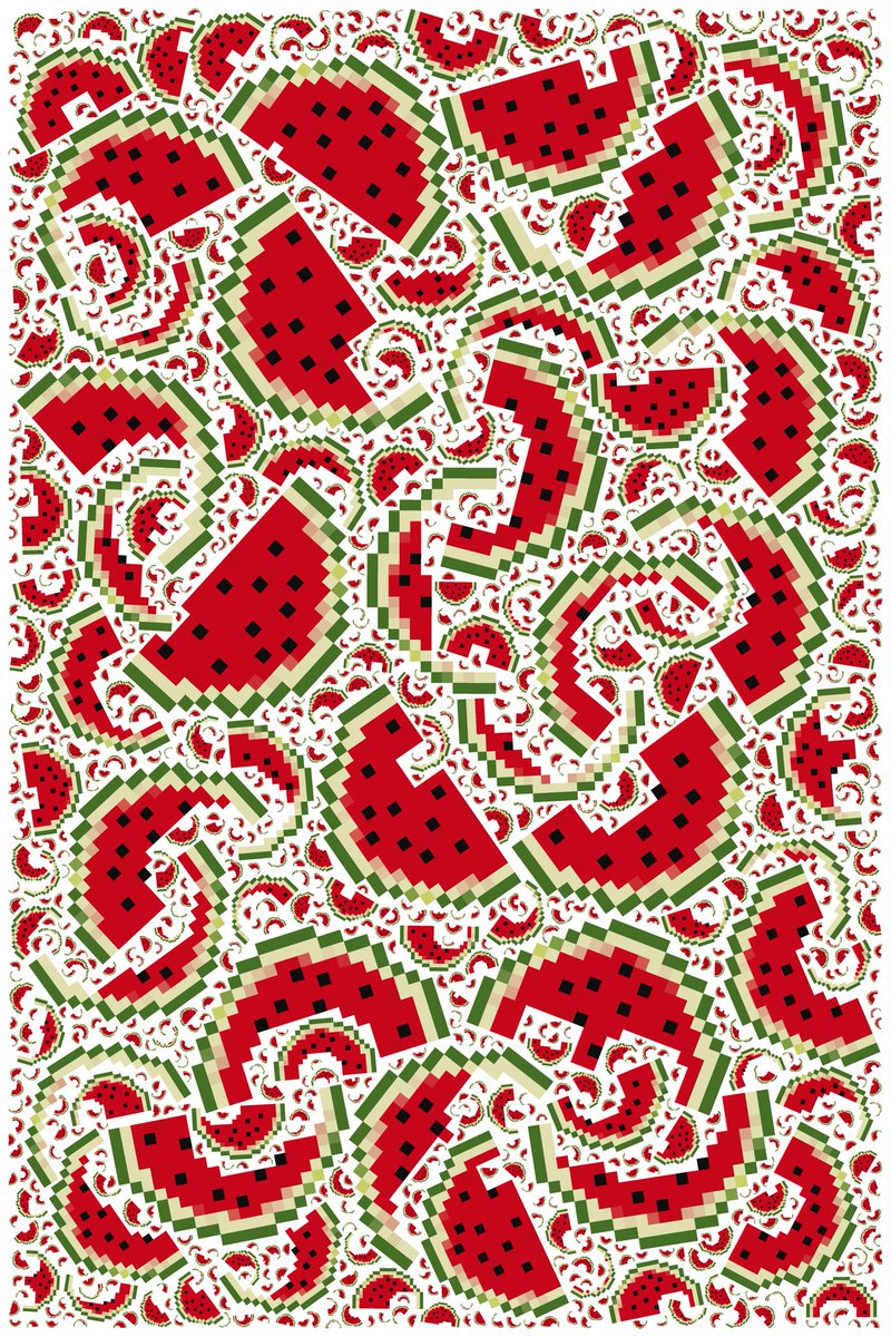 oblivion_fields's tweet image. "Density: 1353 Melons #Tez4Pal" by @davebollinger on @objktcom