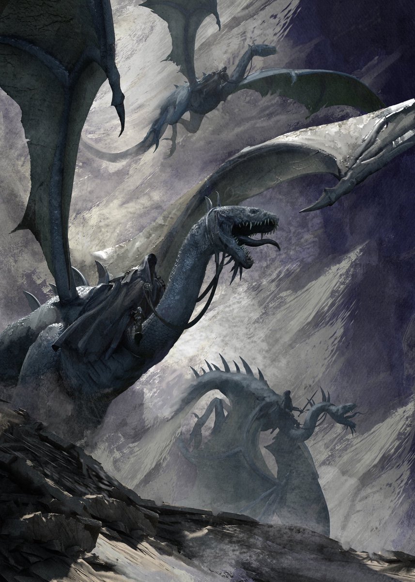 Nazgul riding fell beast 
by Nino Is