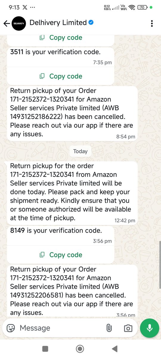 satender_sonu's tweet image. @amazonIN I received broken item and your pickup guy not picking it from  last 6 attempts and when I am calling to CC team they are just creating another return pickup but no one is refunding my amount of 3000 Rs.  such a bad service #avoid #noamazon #fakeamazon