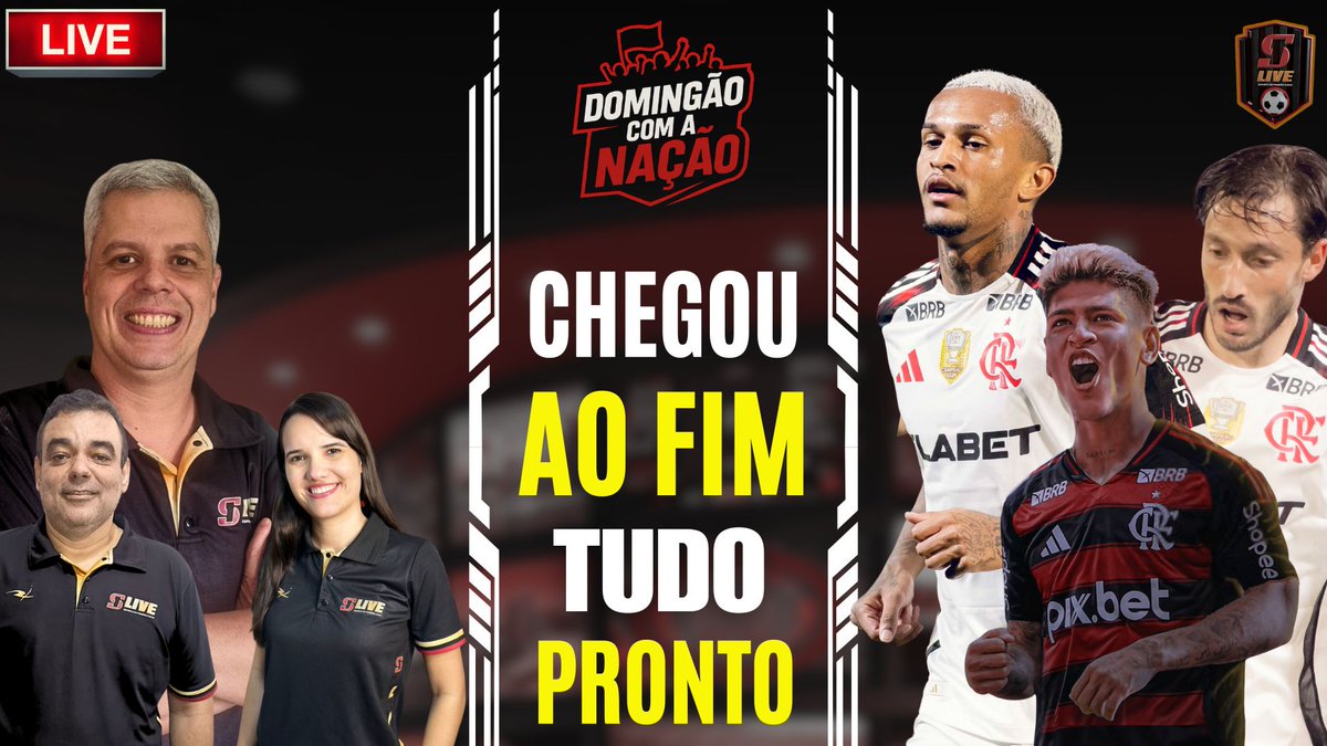 s1_live's tweet image. 🔥 AO VIVO ÀS 11H! 🔥
FIM DA NOVELA! 📝 O Mengão investiu na janela e vamos analisar tudo! Pedro vai brilhar ainda mais? Filipe Luís tem dúvida cruel no ataque!
Com Letícia Kelly, @Bernardoramosal e @anunesrocha!
🔴 Link para assistir: youtu.be/5dizgl9SYGY
#Flamengo…