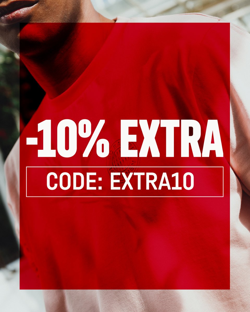 FCBayernES's tweet image. 🔴 ¡Últimas rebajas! 🔴
Con el código EXTRA10 puedes ahorrar un 10% adicional: fcbayern.com/store/es-es/c/… 🛍️
#FCBayern #MiaSanMia