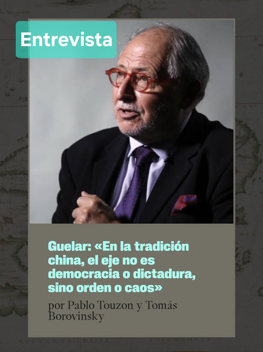 RevSupernova_'s tweet image. «En la tradición china, el eje no es democracia o dictadura, sino orden o caos»
#Entrevista a Diego Guelar
Por Pablo Touzon y Tomás Borovinsky
🎙 @PabloTouzon y @borovinsky
💬 @GuelarSenador
🔗
revistasupernova.com/nota/guelar-en…