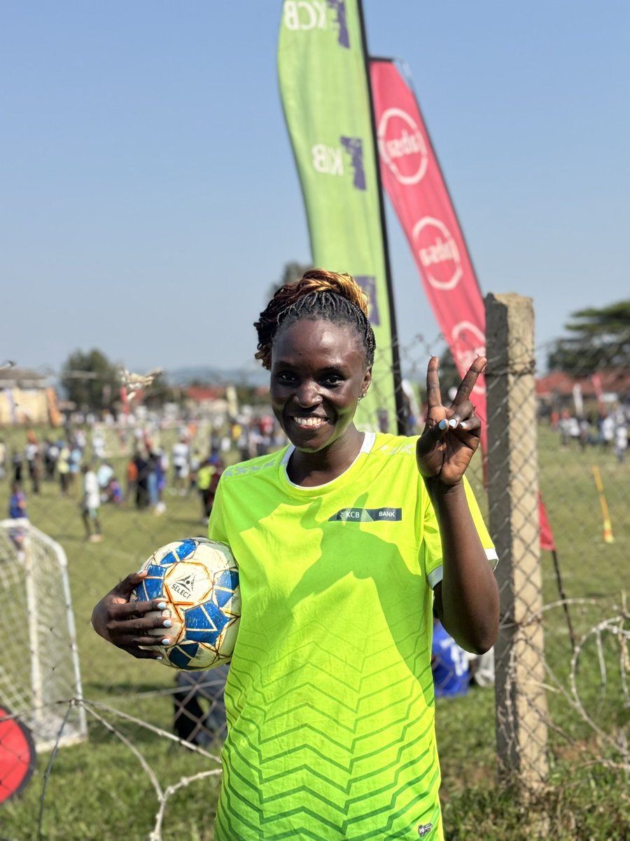 kcbbankug's tweet image. Meet today's MVP at the Corporate League:
Margaret Namutebi.
She ran the show, netting two game-changing goals. Her masterclass reminded everyone that skill and mindset triumph over brute force.
#ForPeopleForBetter