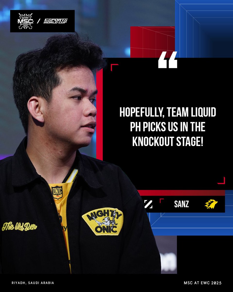 mplidofficial's tweet photo. Looking for a rematch? @teamliquidph
#WeOwnThis #MSC2025 #DynamicMSC #QuoteMSC #ONIC #MSCatEWC25 #EncounterTheUnknown https://t.co/qnEpPb77GW