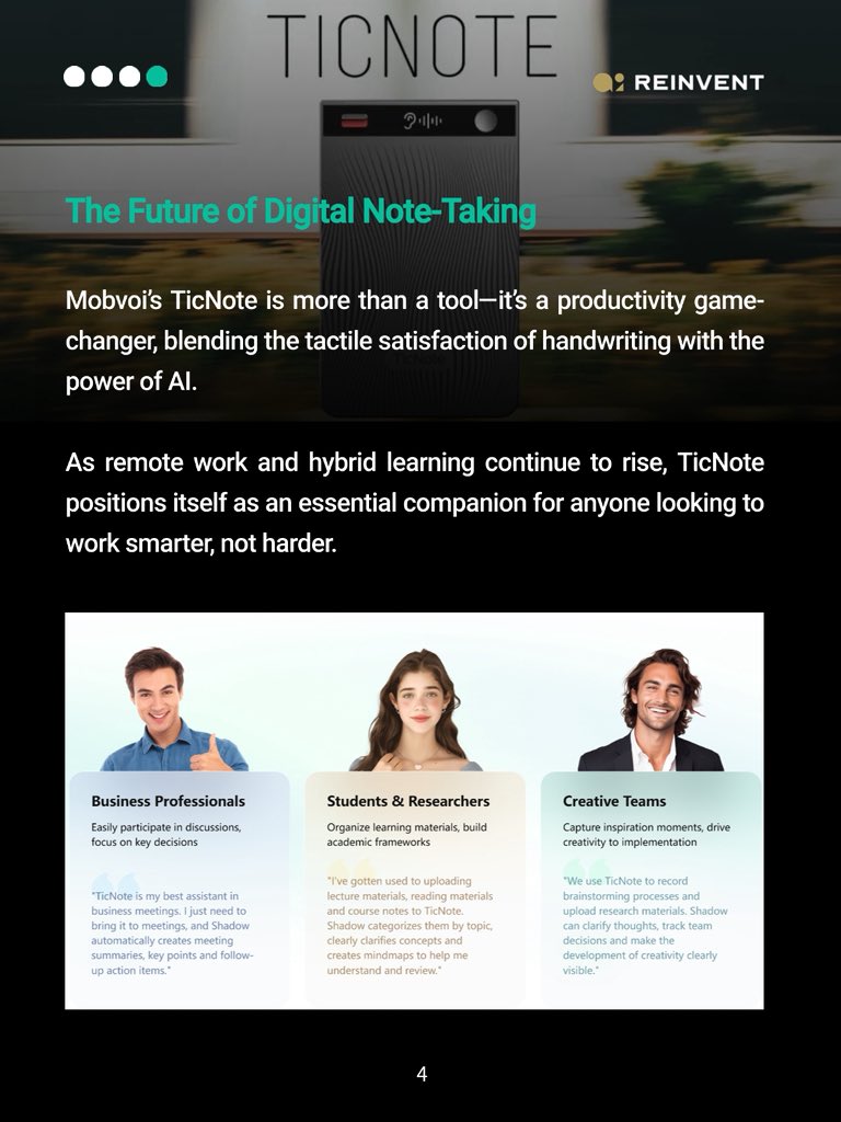 AI_Reinvent's tweet image. 🚀 China&apos;s NEW Productivity Obsession!

10,000+ SOLD in weeks
Already SOLD OUT in major cities!

Say hello to TicNote – the AI smart notebook that’s changing how China works. ✍️🤖
#ticnote #aitools #smarttech #chinatech #worksmarter #mobvoi