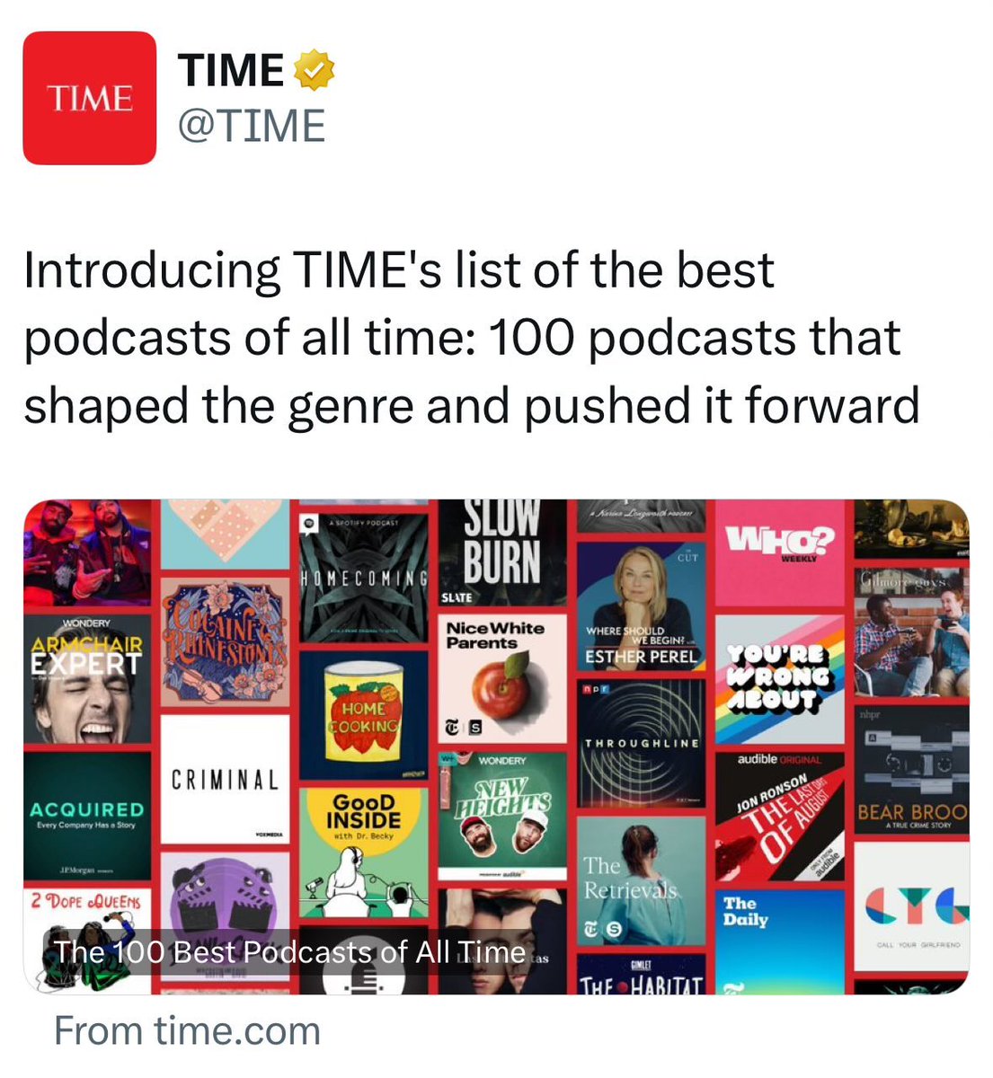 GoodpodsHQ's tweet image. Which podcast that didn’t make @TIME list should more people know about?