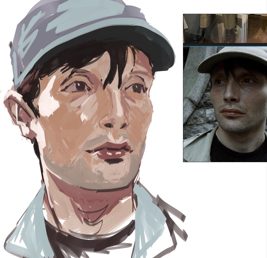 t01s0's tweet image. is the cure of art block drawing mads mikkelsen