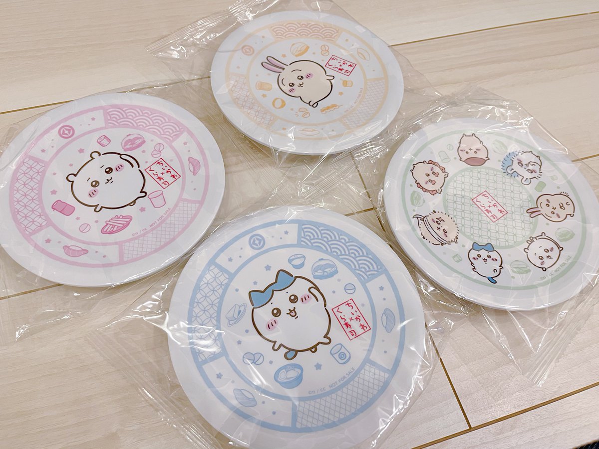 Laysee_n's tweet image. ちいかわ×くら寿司🍣
仕事終わりに予約して駆け込んだ甲斐あった〜めちゃくちゃ可愛いよォ〜