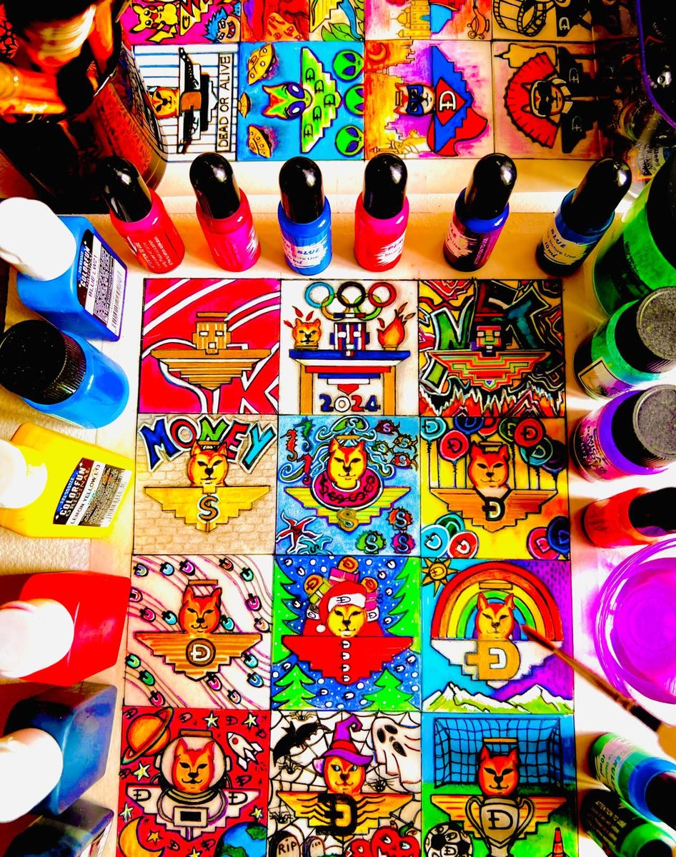 Pioneering creativity, #LeaderShib showcases 25 hand-painted masterpieces on the Dogecoin blockchain. 🐶🎨

#Doginals #Dogecoin #DRC20 #Ordinal #Doginal #NFTs #NFT #Ordinals $Dogi $Dosu $Ordi