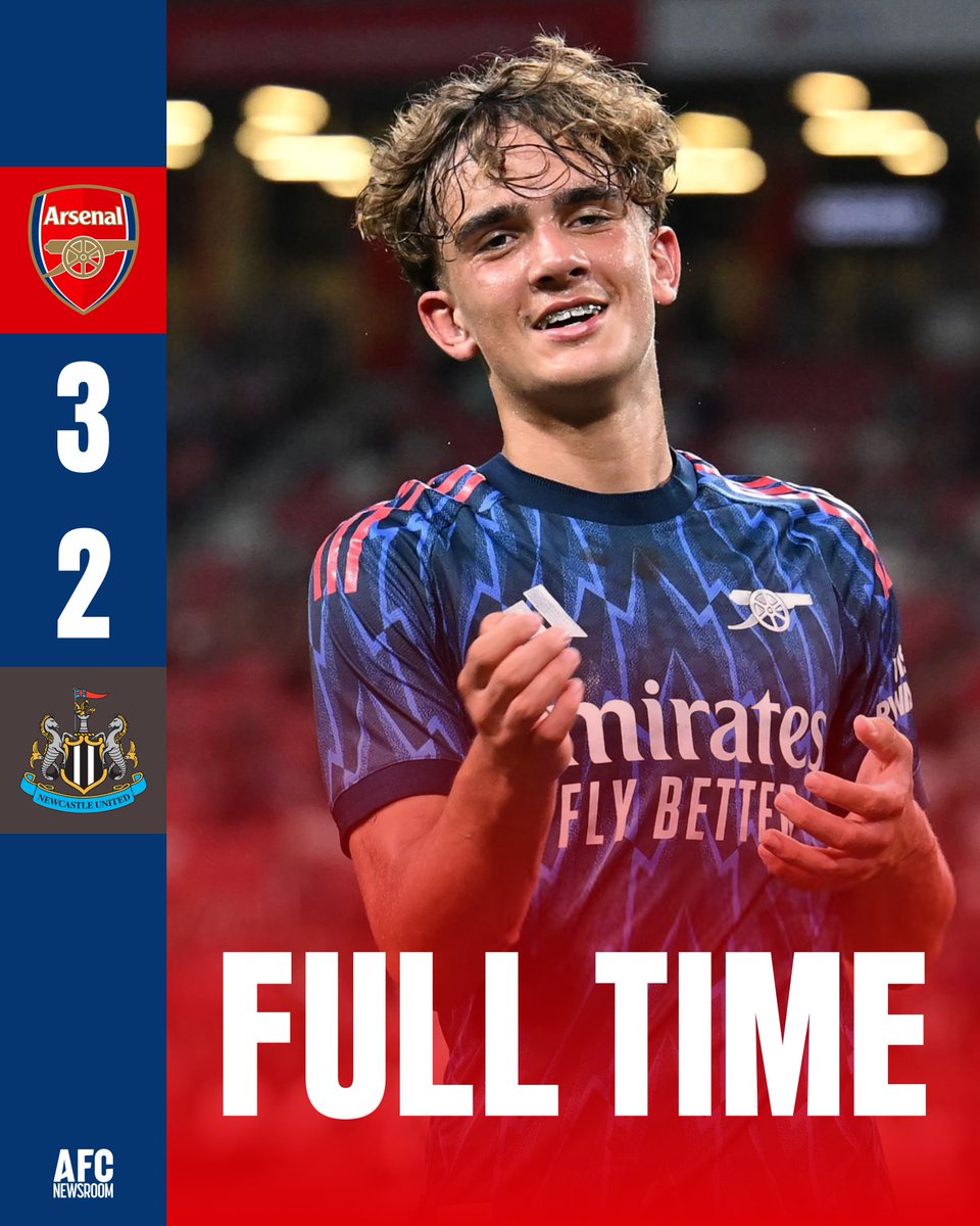 ⚔𝐅𝐔𝐋𝐋-𝐓𝐈𝐌𝐄: Arsenal 3-2 Newcastle ⚔️

Goals from Mikel Merino, an Alex Murphy own goal and Martin Ødegaard penalty goal seal the win!

💭 Which name stands out most to you? 👇