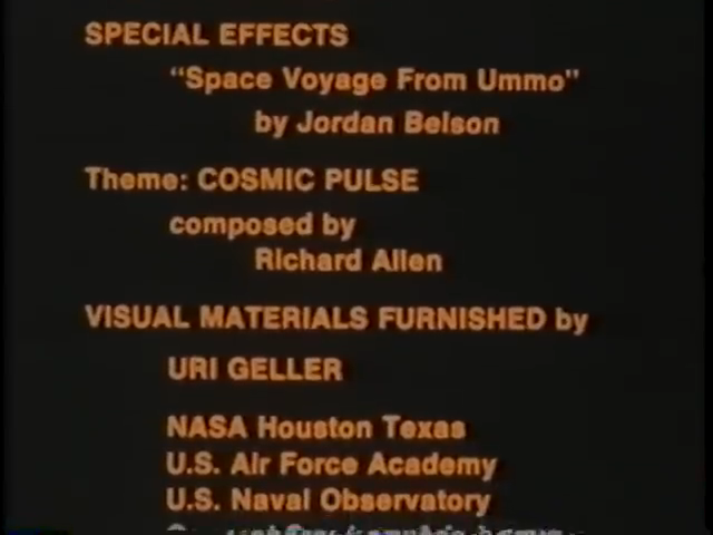 EdSunspot's tweet image. Found a 70's UFO documentary that uses clips of some Jordan Belson films. His involvement seems dubious but he was at least credited, so maybe it was legit?
Here's a recording of an airing on TNT in the 90's youtu.be/U7XG9X_aYuA?si…