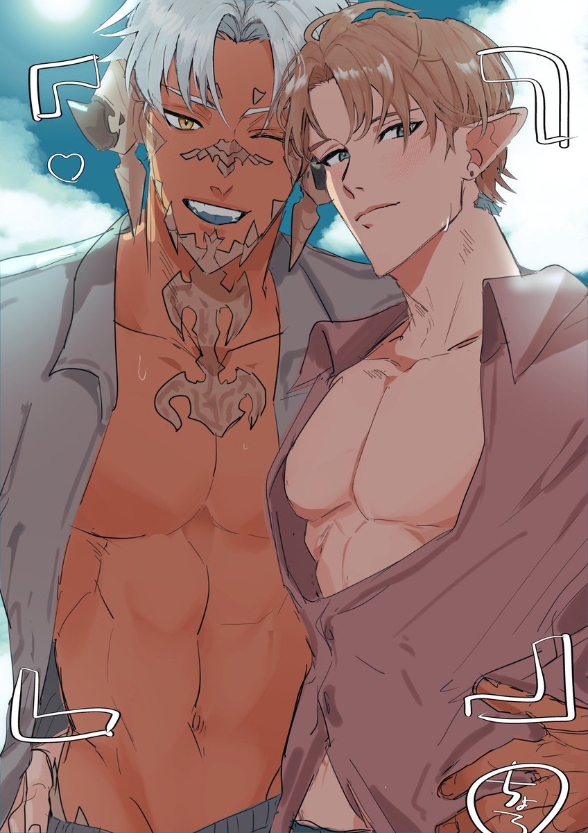 unko__hmhm's tweet image. 夏　うちよそ　自画自賛失礼しちゃうけどめっちゃ可愛いな