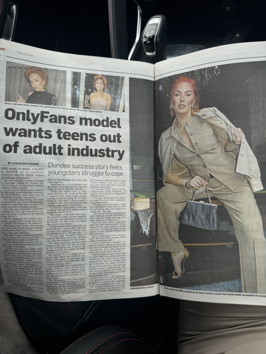 AsBoldAsBrass's tweet image. No. 45,454 🗞️ 

Thank you to the local newspaper for helping me raise awareness for my petition with the government 🙌🏼

#eveningtelegraph #dundee #frontpage #petition #signnow #adultindustry #novajewels #youngadults