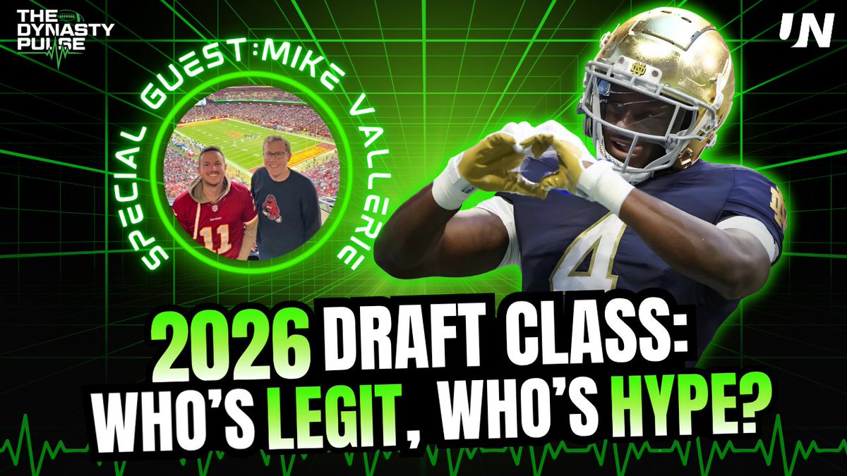 TheUndroppables's tweet image. Rising Stars of 2026: Dynasty Must-Adds!  

The Dynasty Pulse w/ @bigbonededFFB @Chev90 @coachretzlaff1 @FFCanuck99  

This week, we’re looking into the FUTURE w/ @FF_DirtyMike from Campus2Canton to spotlight the 2026 class of breakout dynasty stars!

youtu.be/2QXJxOTEIK8