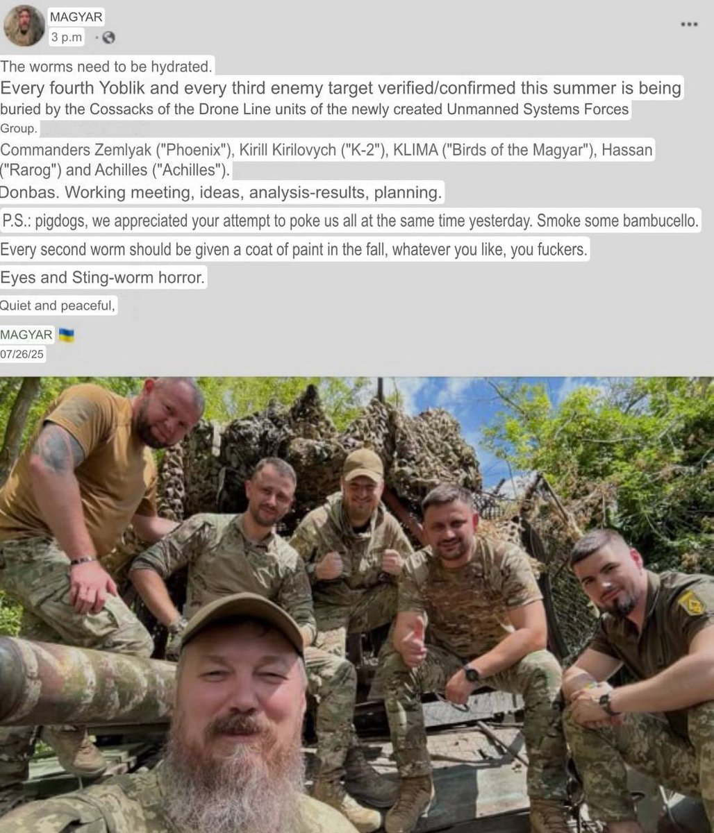 Commander of Ukraine’s Drone Forces, Robert “Madyar” Brovdi, hinted that Russia tried to target multiple drone unit leaders at once. He mentioned a meeting with commanders of “Phoenix,” “K-2,” “Madyar’s Birds,” “Rarog,” and “Achilles,” but gave no further details.