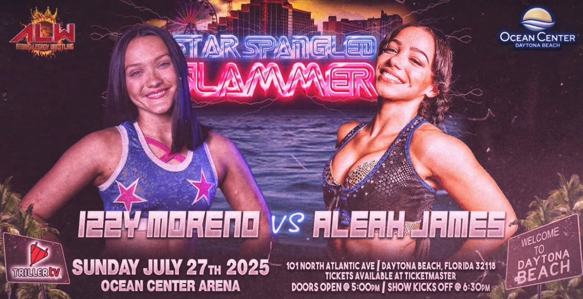 ItsIzzyMania's tweet image. Finally can say it… HAPPY ALW DAY!!!!!
Cannot be more excited to be performing in such a historic arena and get to fulfill a dream match of mine! See you very soon Daytona! 🩷😆🩵
