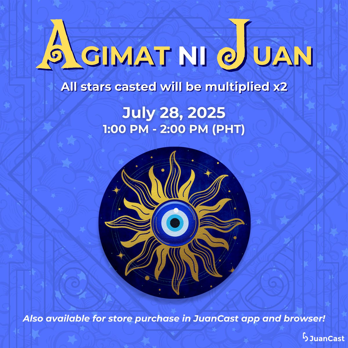 NotJuanCastPH's tweet image. Done watching ads? and Spinning on the wheel?
Set your alarm ⏰ now ! Tomorrow, July 28, 2025 from 1:00 PM - 2:00 PM, Agimat ni Juan will be LIVE 😮 All stars casted during this time will be DOUBLED ⭐️⭐️
Don’t miss ⛔️ this magical hour!
#JuanCast #EveryJuansChoice…