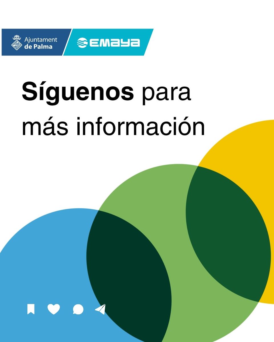 ♻️ ¿Sabes qué va al contenedor amarillo?
✅ Envases de plástico, latas, tetrabriks, aerosoles y bolsas
🚫 Nada de juguetes, ropa ni residuos tóxicos
🌍 Reciclar da una segunda vida a los materiales y cuida Palma

#ReciclajePalma #EMAYA #PalmaLimpia